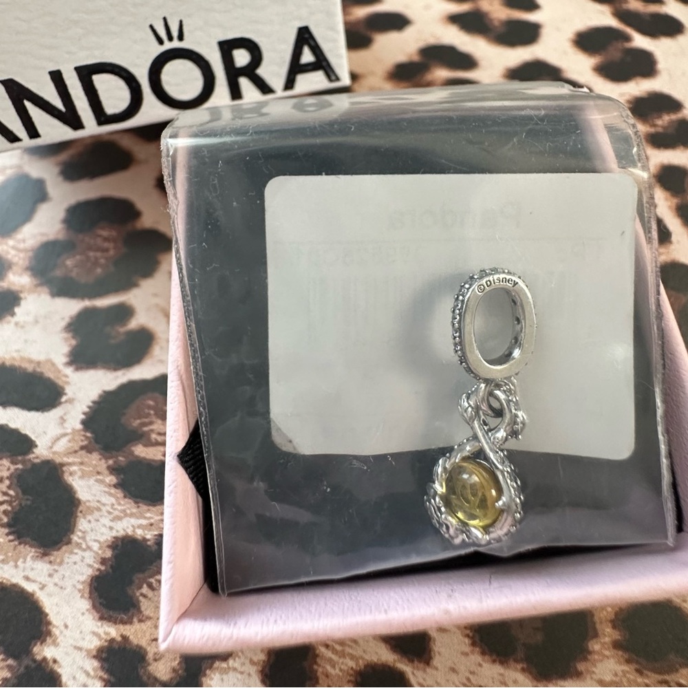 Pandora Disney Belle Infinity Rose Flower Pendant